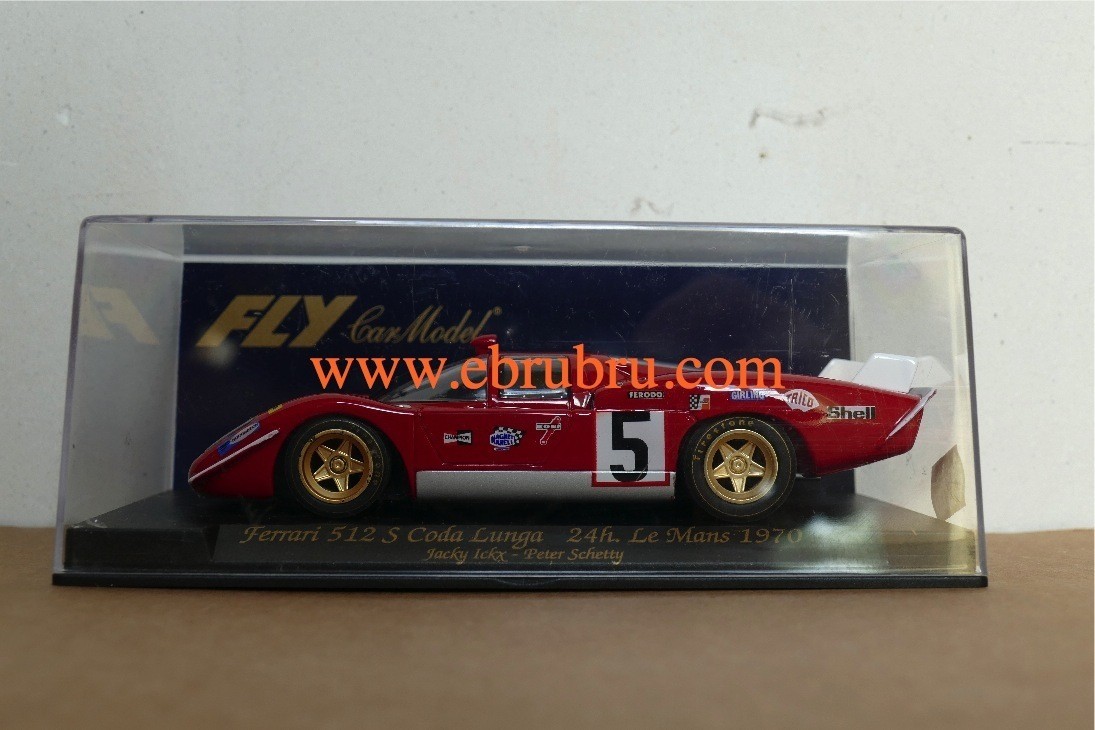 FERRARI 512 S Berlinetta rouge CODA LUNGA N°5 0 LE MANS 1970 Fly Ref C27