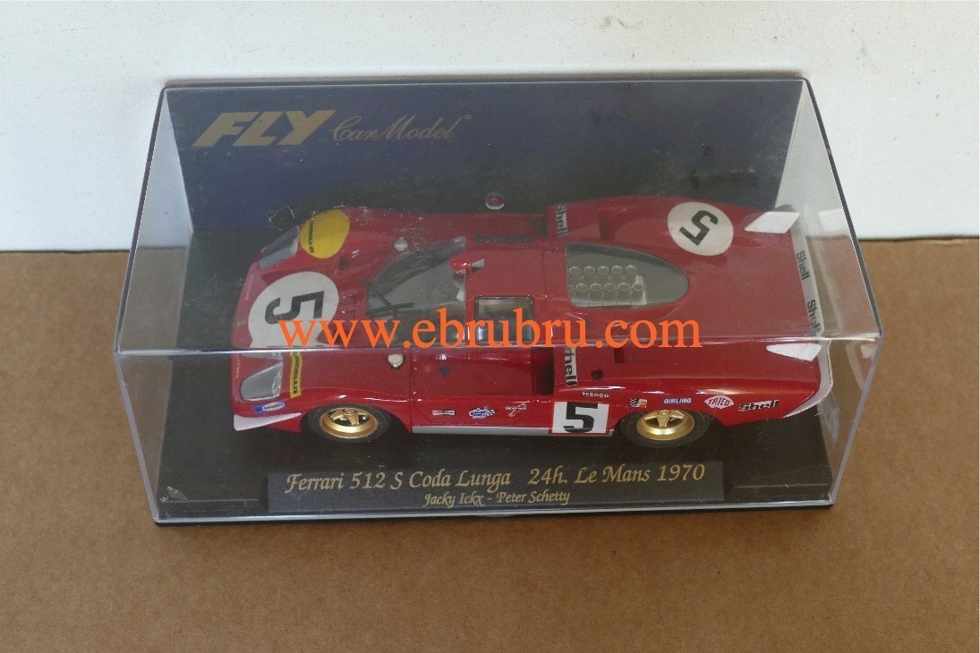 FERRARI 512 S Berlinetta rouge CODA LUNGA N°5 0 LE MANS 1970 Fly Ref C27