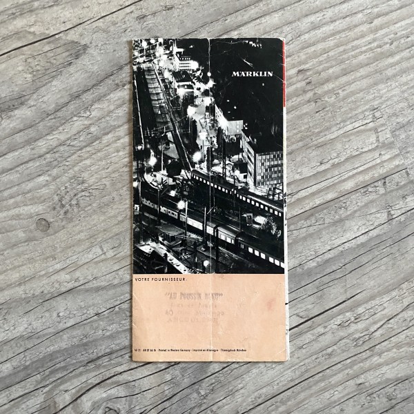 Plaquette MARKLIN ANNEES 66/67