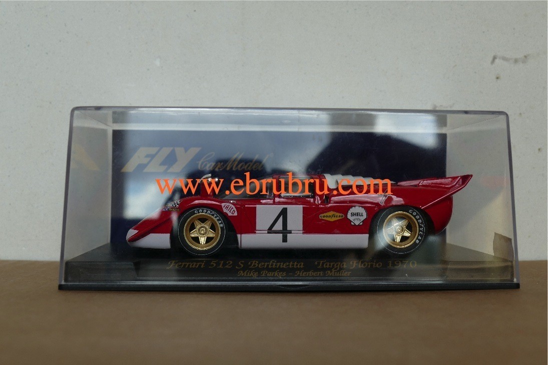 FERRARI 512S rouge Berlinetta Targa Florio N°4 LE MANS 1970 Fly Ref C26