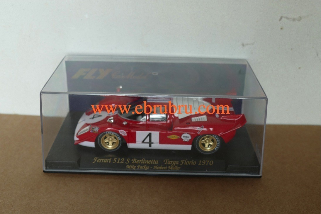 FERRARI 512S rouge Berlinetta Targa Florio N°4 LE MANS 1970 Fly Ref C26