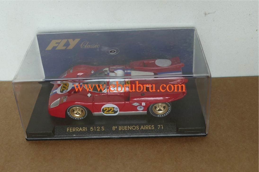 FERRARI 512 S  N.A.R.T. N°22 8th BUENOS AIRES 1971 Fly Ref C3