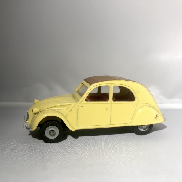 2CV AZAM 1961 JAUNE CLAIR DINKY TOYS RÉF 558