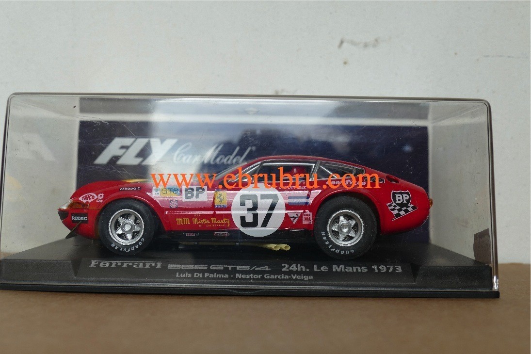 FERRARI 365 GTB/4 rouge 24 H. LE MANS 1973 Fly REF. 88080