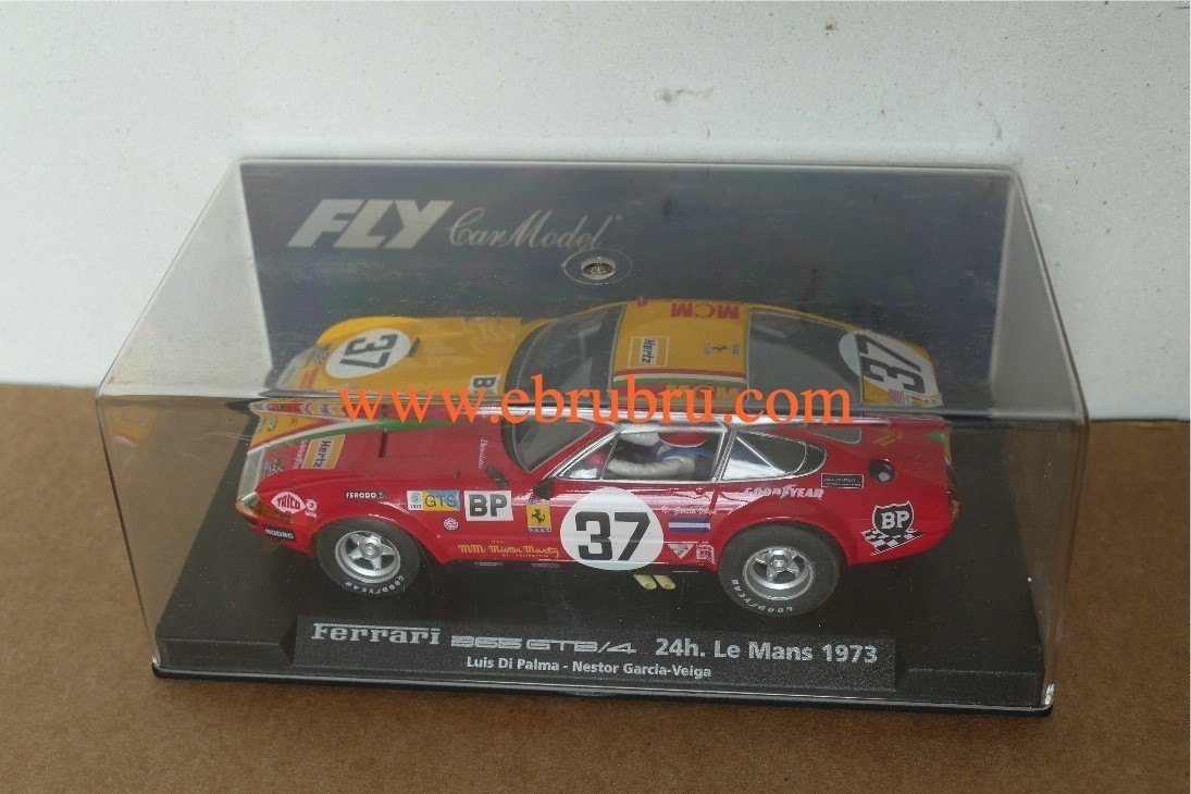 FERRARI 365 GTB/4 rouge 24 H. LE MANS 1973 Fly REF. 88080