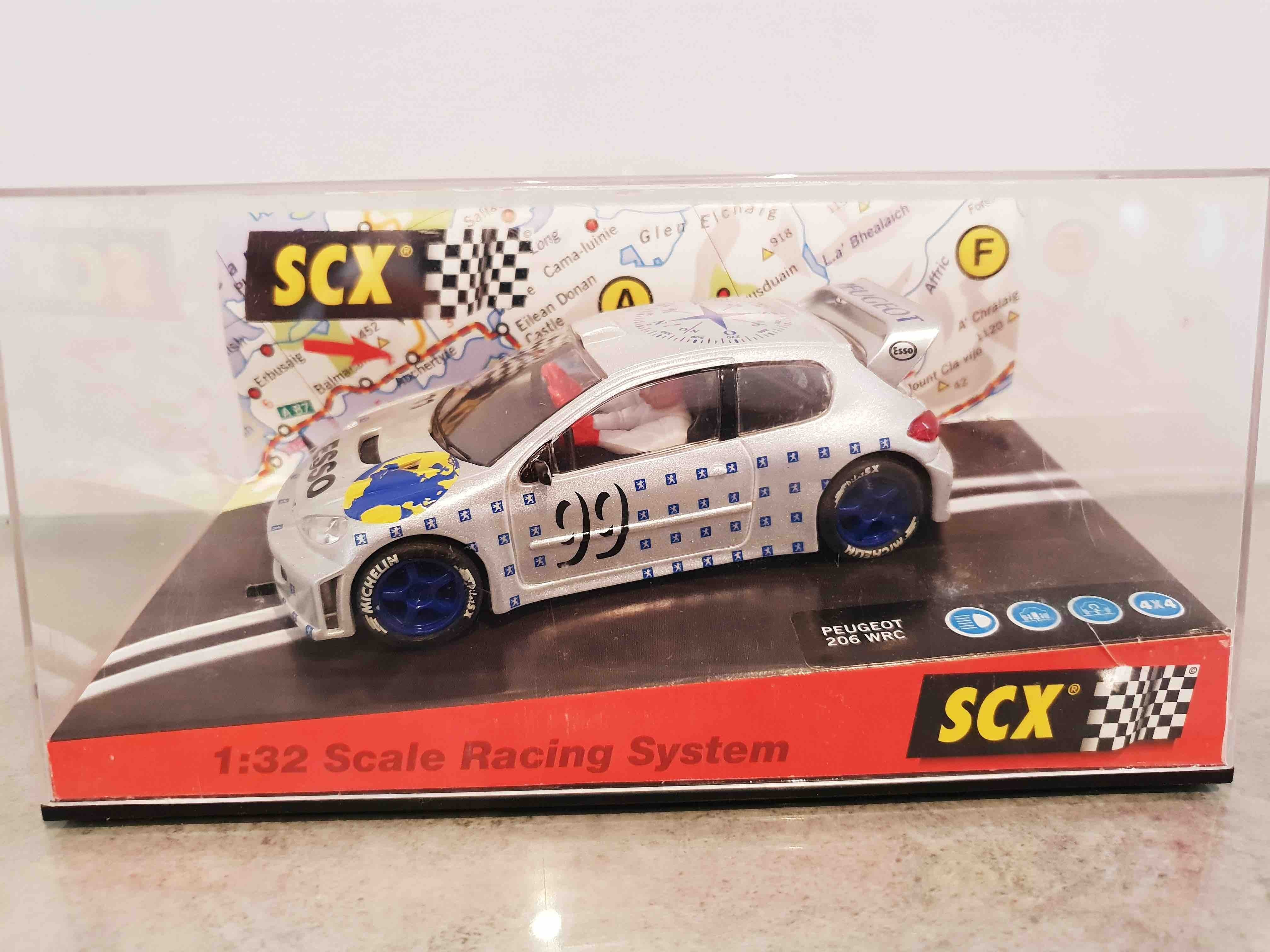 SCALEXTRIC 6025 PEUGEOT 206 WRC SILVER