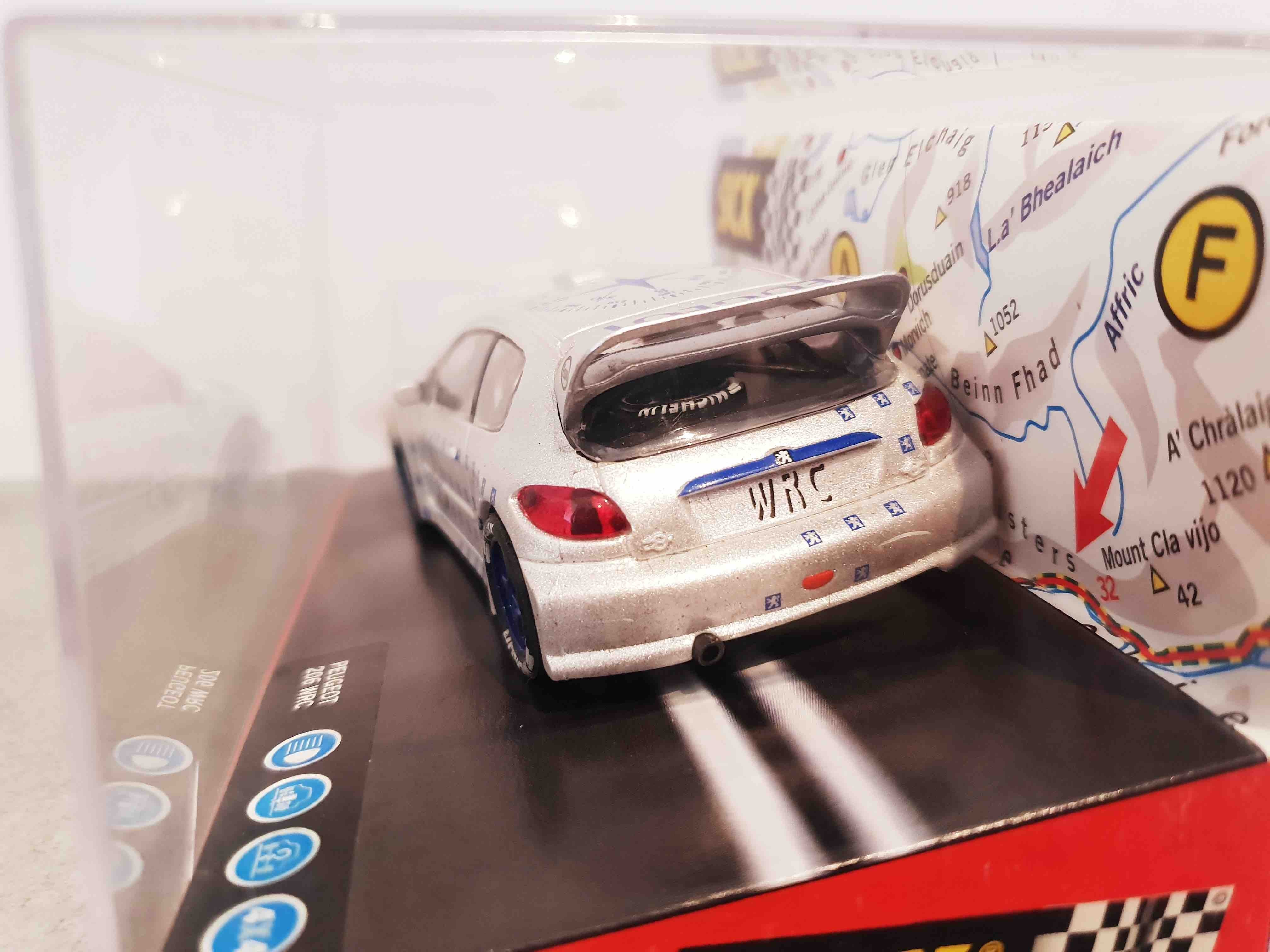 SCALEXTRIC 6025 PEUGEOT 206 WRC SILVER