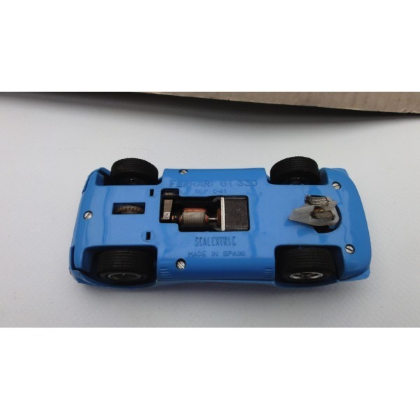 Ferrari 330 GT bleue Race tuned Scalextric  EXIN Réf: C41