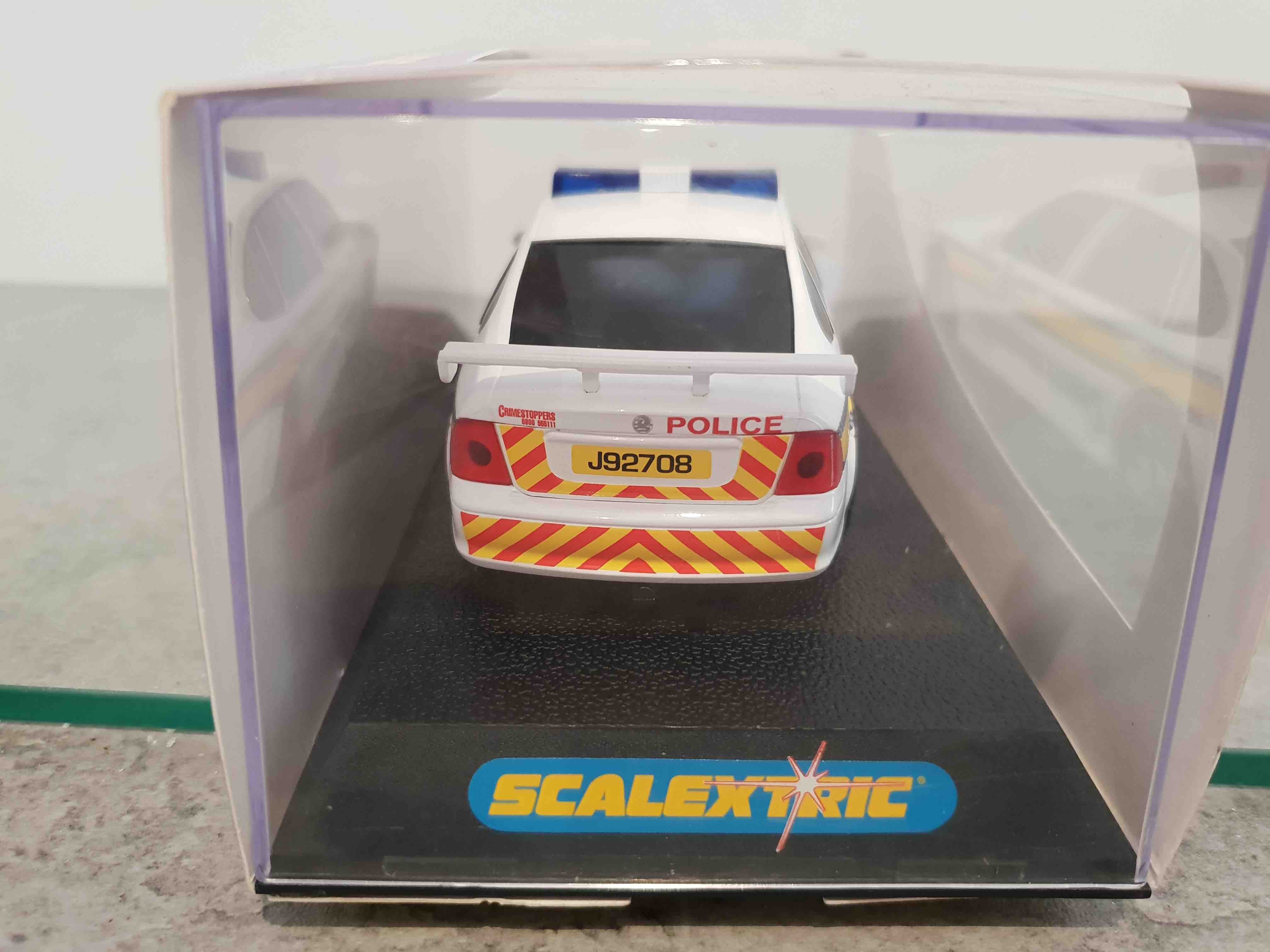 SCALEXTRIC C2466 VAUXHALL VECTRA POLICE CAR ANNIVERSARY