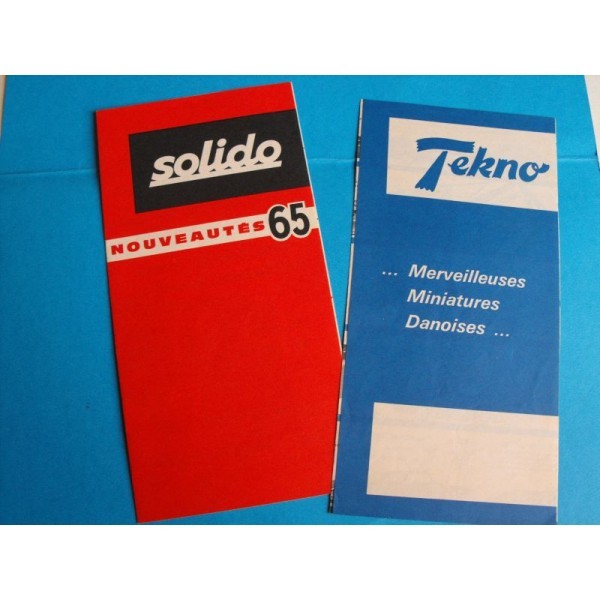 CATALOGUE  NOUVEAUTES SOLIDO TEKNO 1965