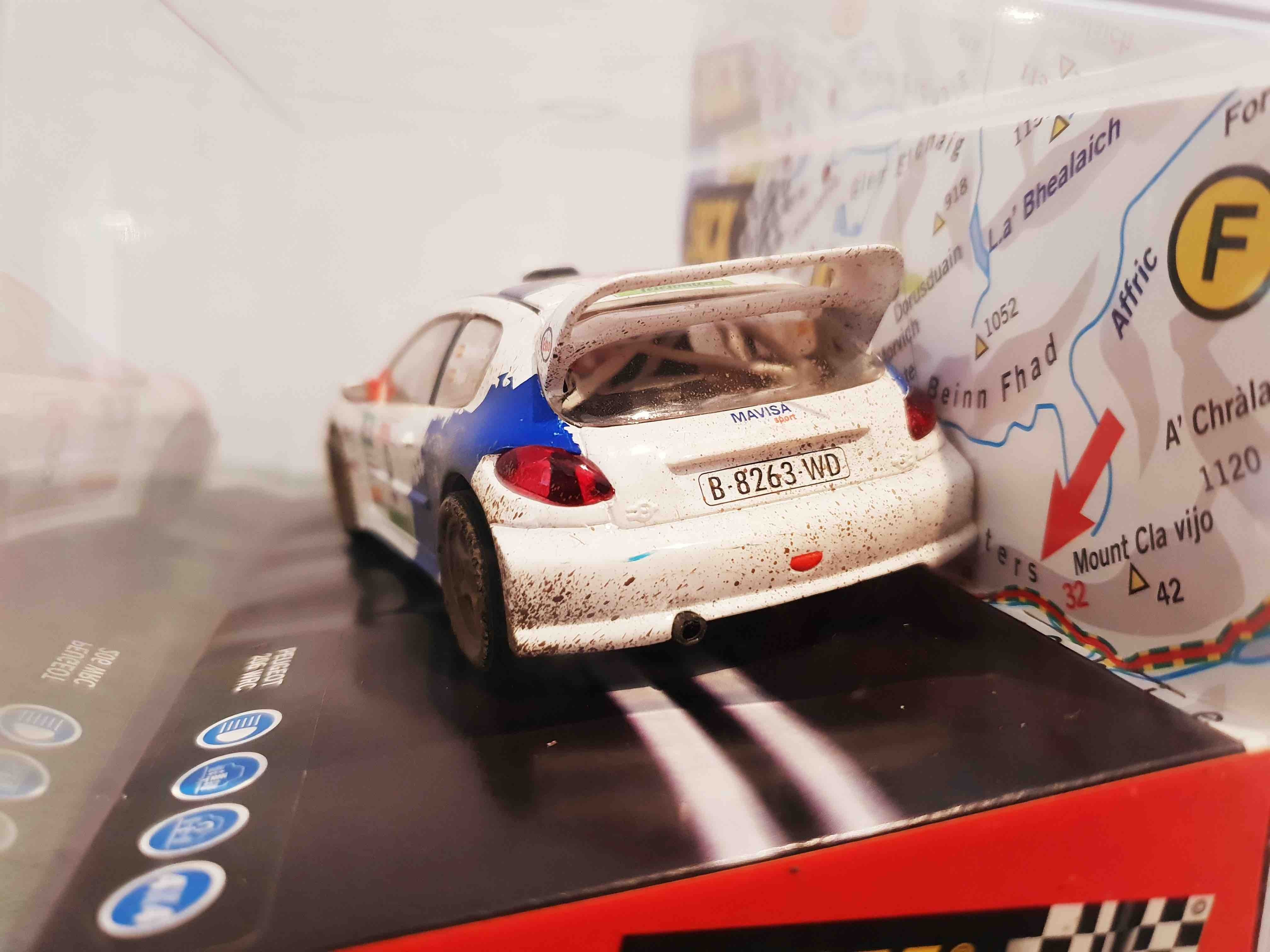 SCALEXTRIC 60510 PEUGEOT 206 WRC DIRT EFFECT