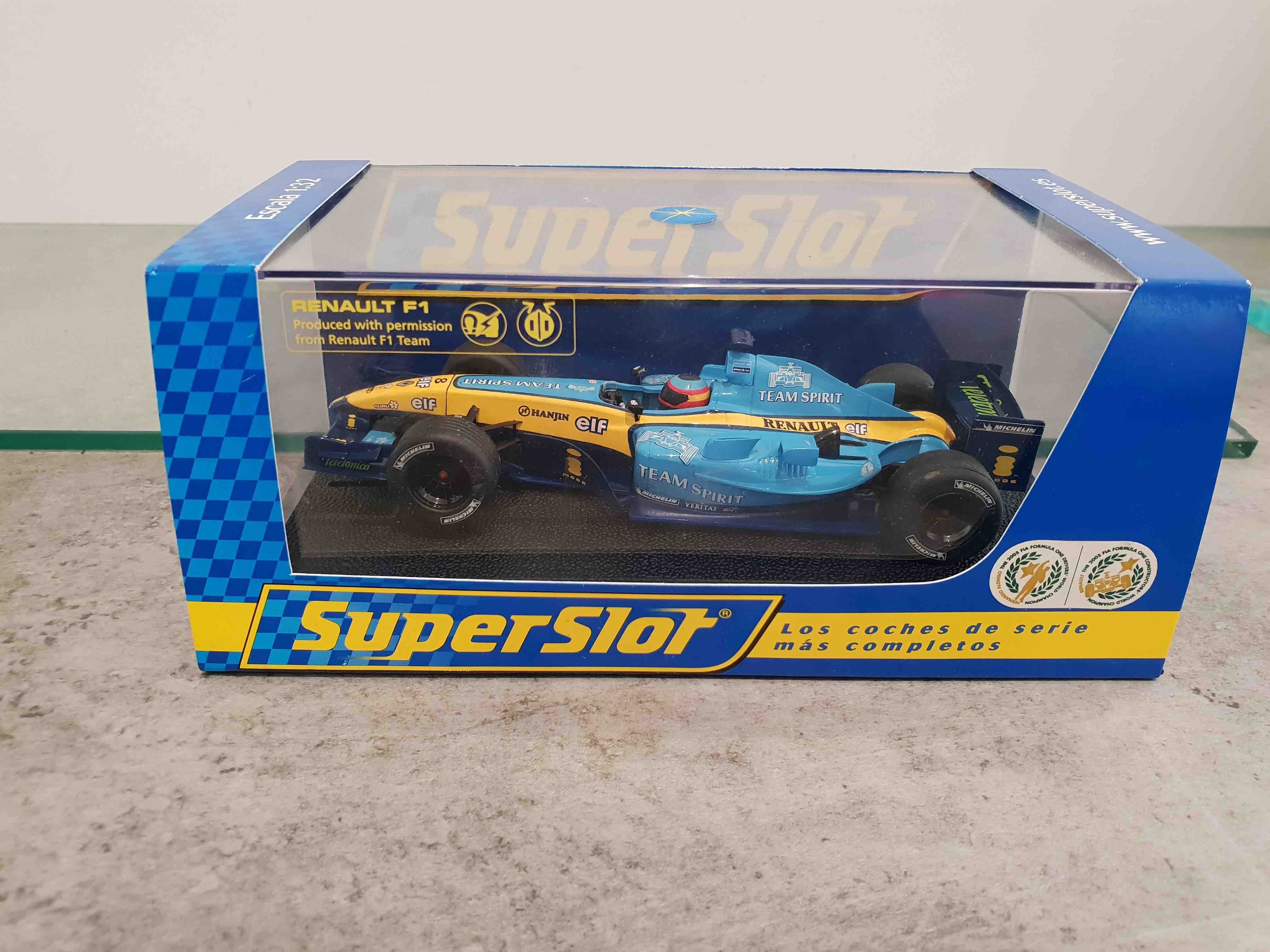 SCALEXTRIC H2582 RENAULT R24 F1 TEAM SPIRIT SUPERSLOT