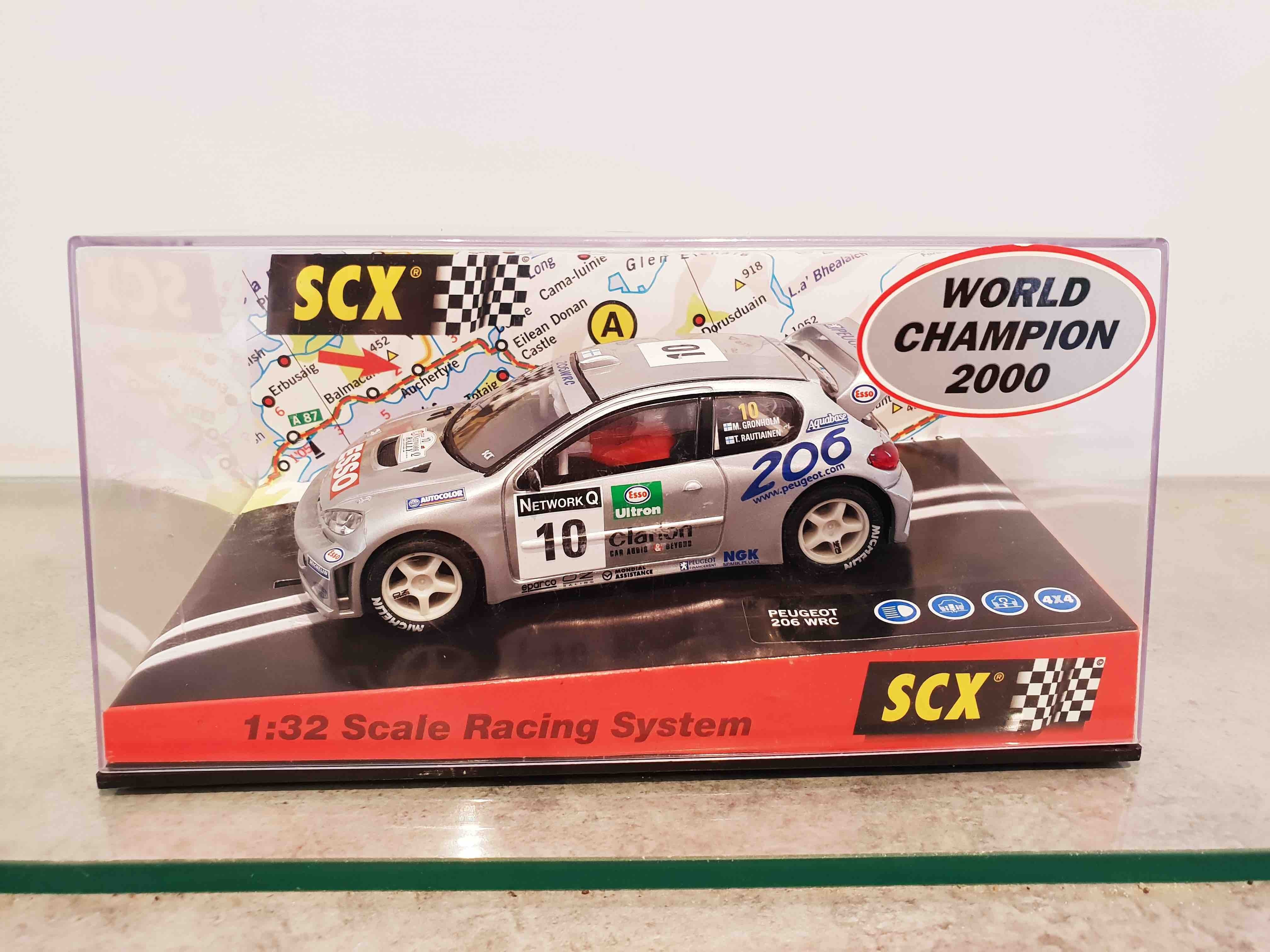 SCALEXTRIC 60640 PEUGEOT 206 WRC WORLD CHAMPION 2000