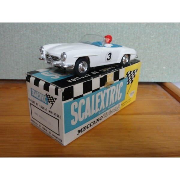 MERCEDES 190 SL BLANCHE SCALEXTRIC C75