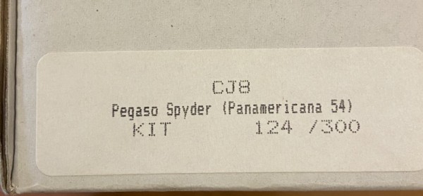 Pegaso Spyder Panamericana 54  Slot Classic  CJ-8 