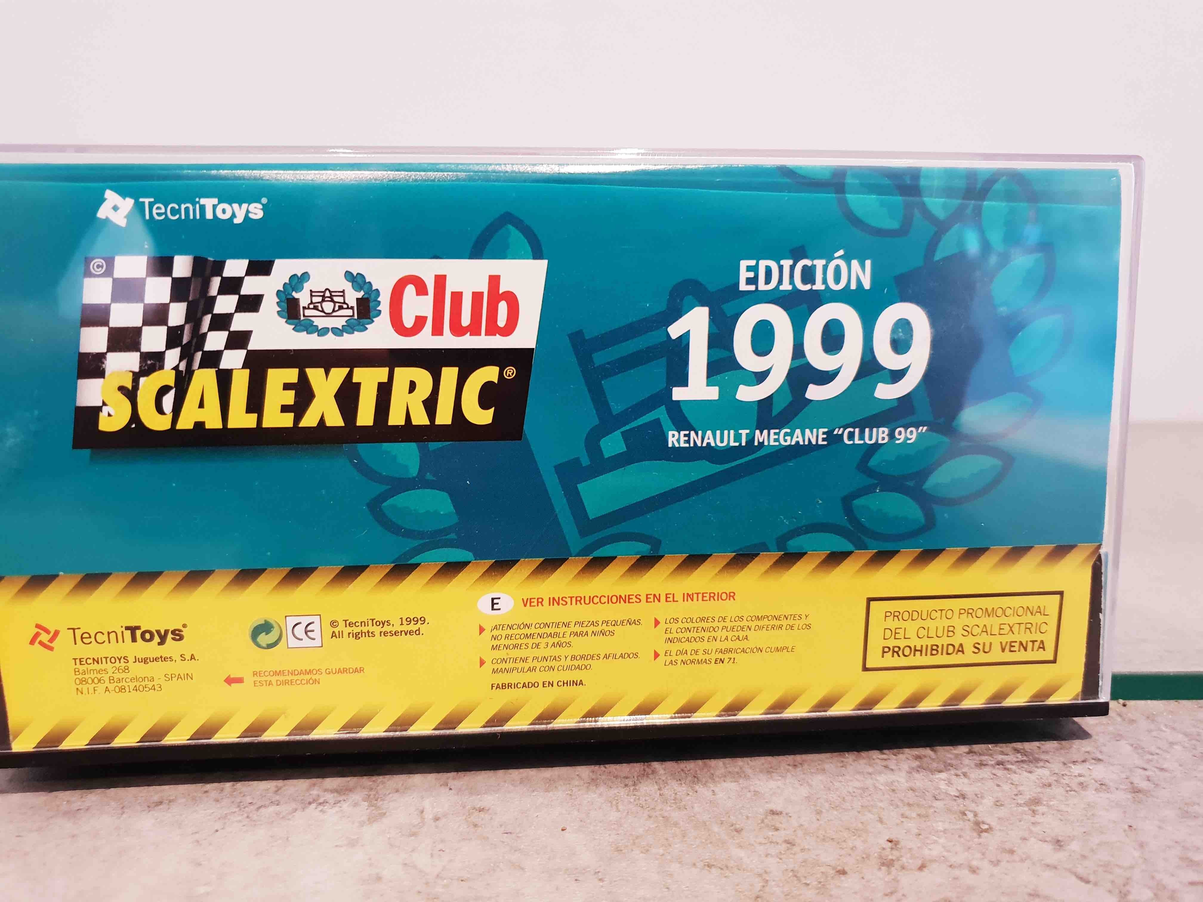 SCALEXTRIC RENAULT MEGANE EDITION 1999 CLUB 99