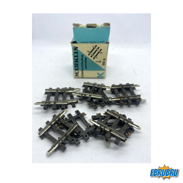 Voie K - Boîte de 10 - MARKLIN HO Ref 2104