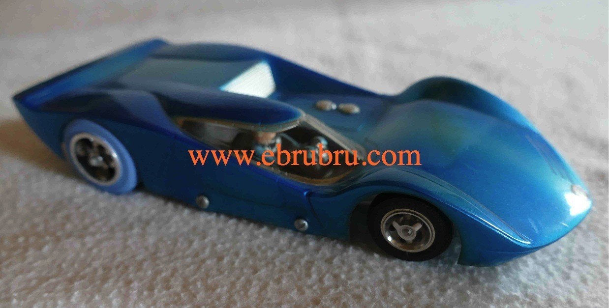 MARAUDER TESTORS BLUE  SCALE 1/24 SLOT CAR