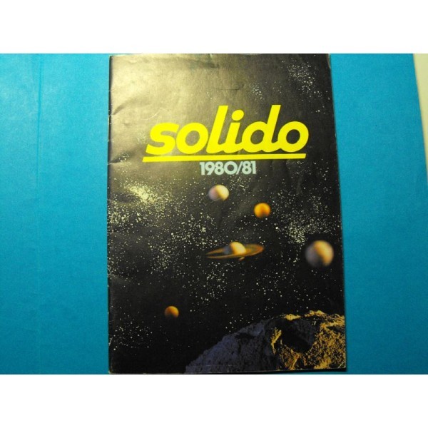 CATALOGUE SOLIDO 1980/1981