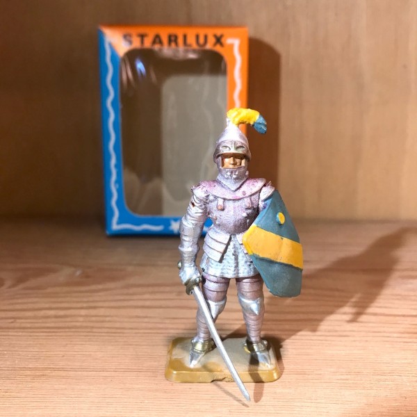 Chevalier en armure avec épée -  Pied ivoirine -  STARLUX Réf 6012