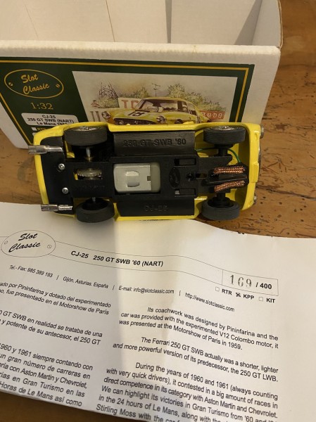 Ferrari 250 GT SWB  NART Le Mans 1960  Slot Classic  CJ 25