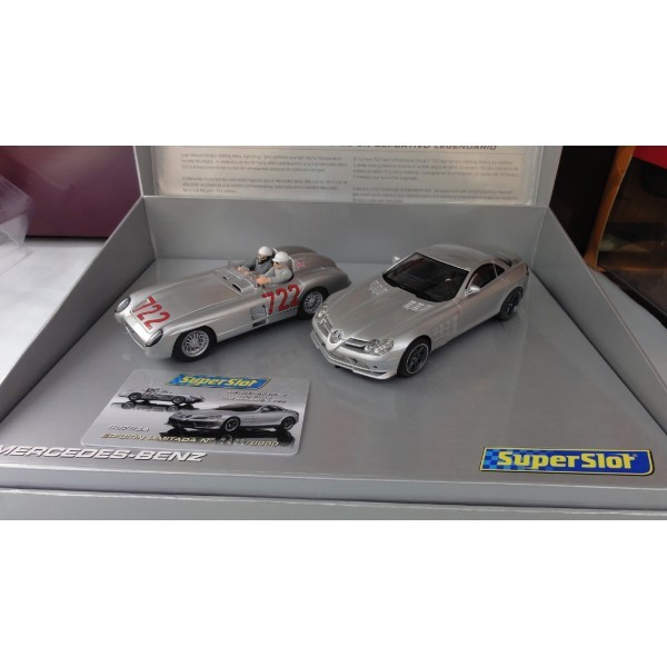 SCALEXTRIC S2783A MERCEDES BENZ 300 SLR & McLAREN 722 CELEB.MULLE MIGLIA'55