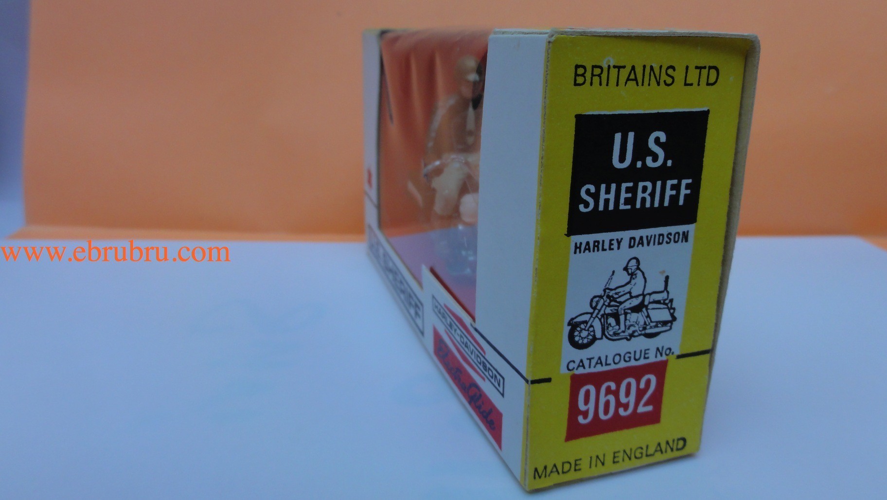 Moto harley Davidson US Sheriff Britains ref 9692