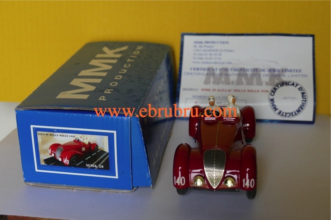 Alfa 6C Mille Mille 1938 Slot car MMK 20