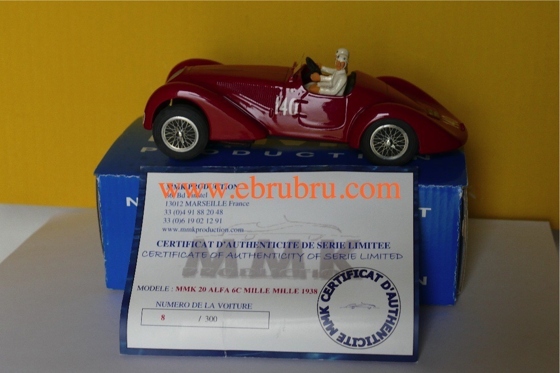 Alfa 6C Mille Mille 1938 Slot car MMK 20