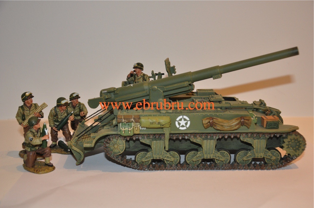 D DAY U.S. M12 155MM SELF PROPELLED GUN KING & COUNTRY DD078