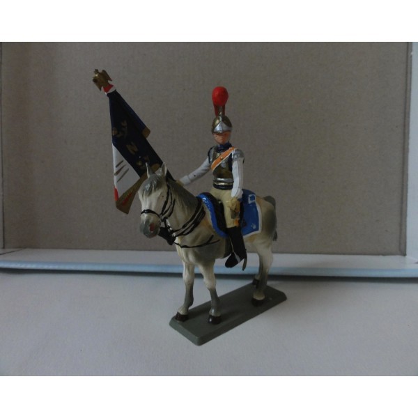 Cavalier 1er Empire STARLUX plastique Carabiniers Officier Porte-Drapeau 1810-15 RÉF C43