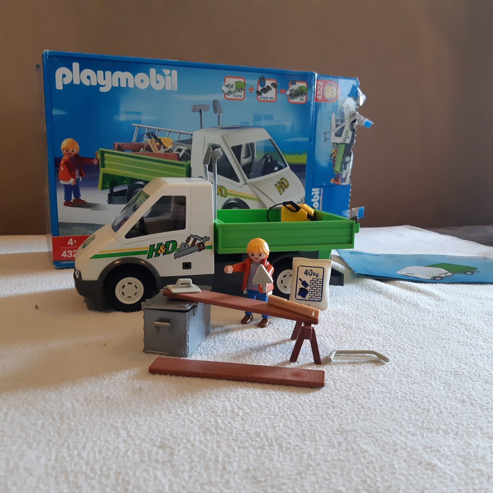 Entrepreneur et sa camionnette Playmobil 4322