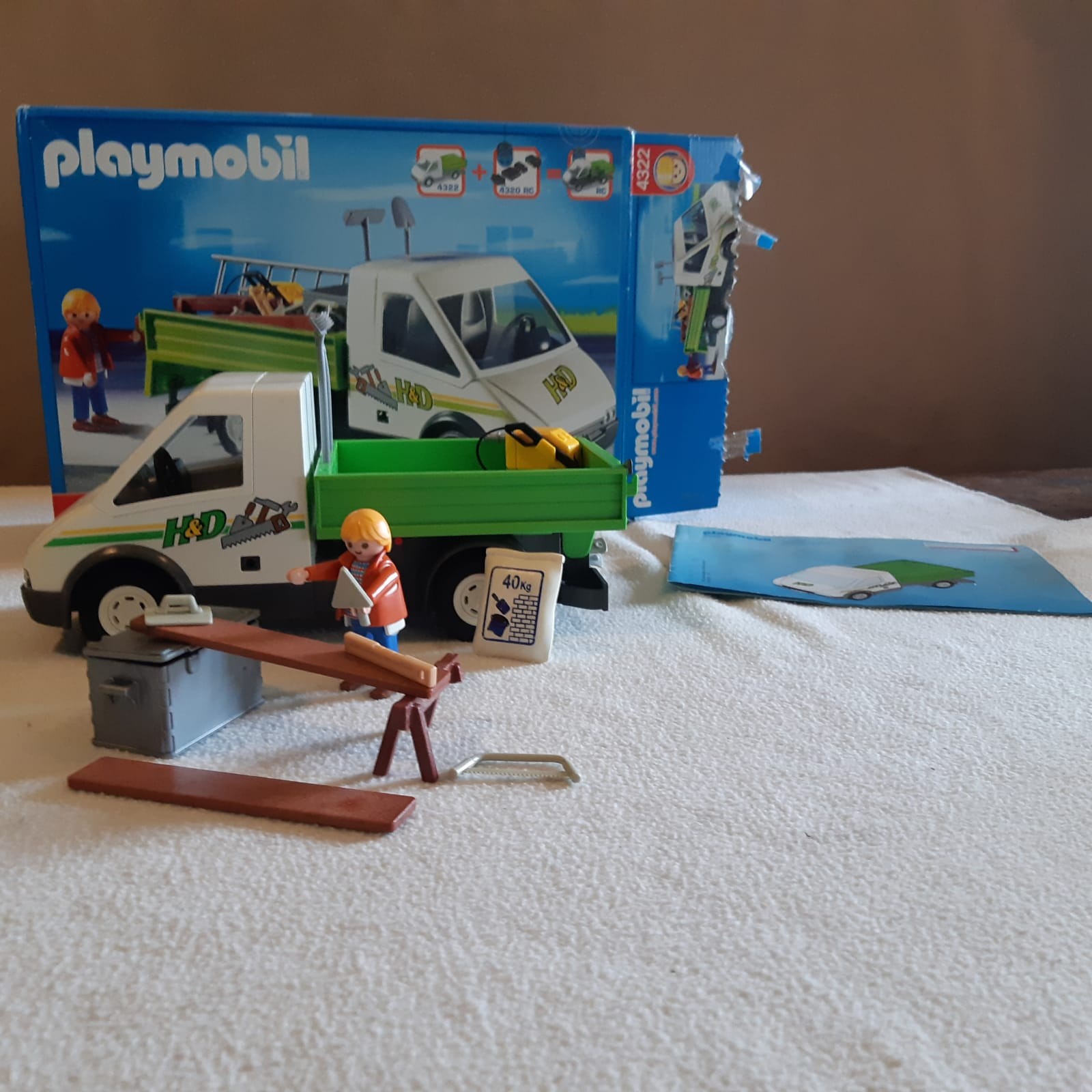 Entrepreneur et sa camionnette Playmobil 4322