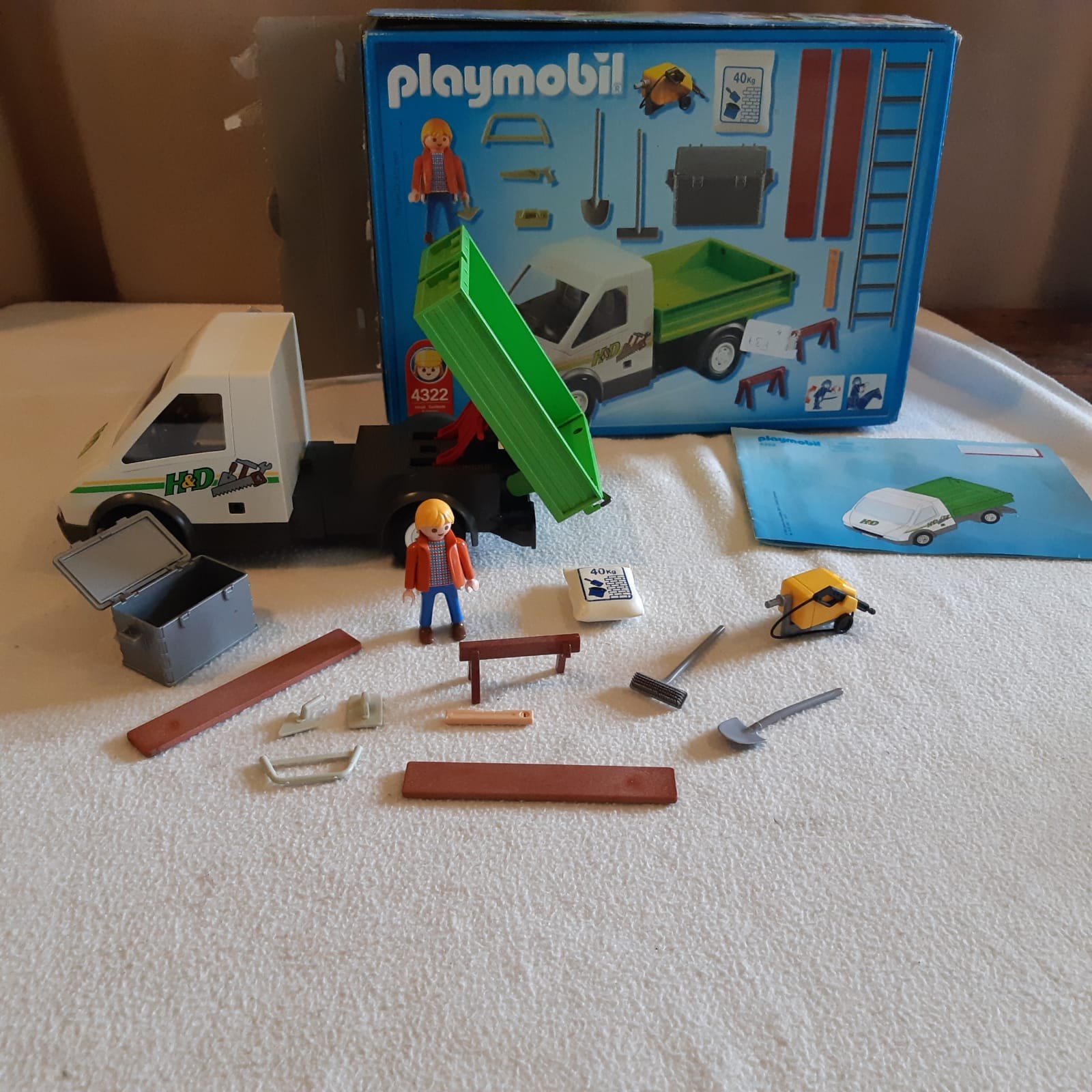 Entrepreneur et sa camionnette Playmobil 4322