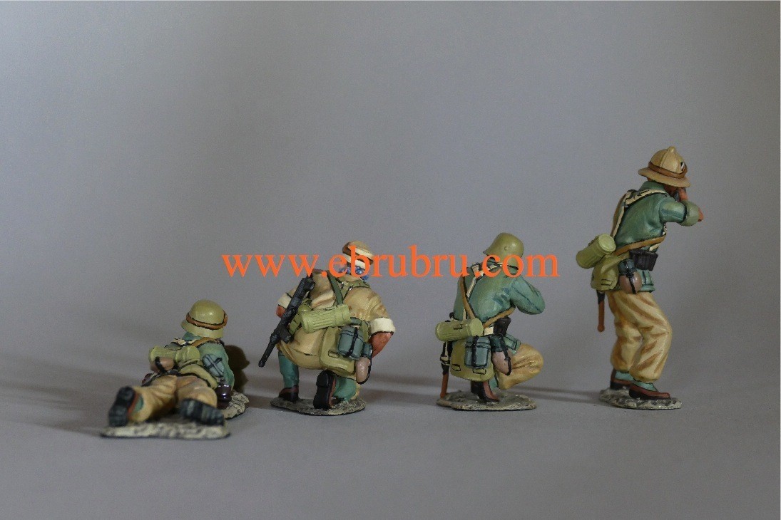 AFRIKA KORPS MACHINE GUN SET KING & COUNTRY AK021