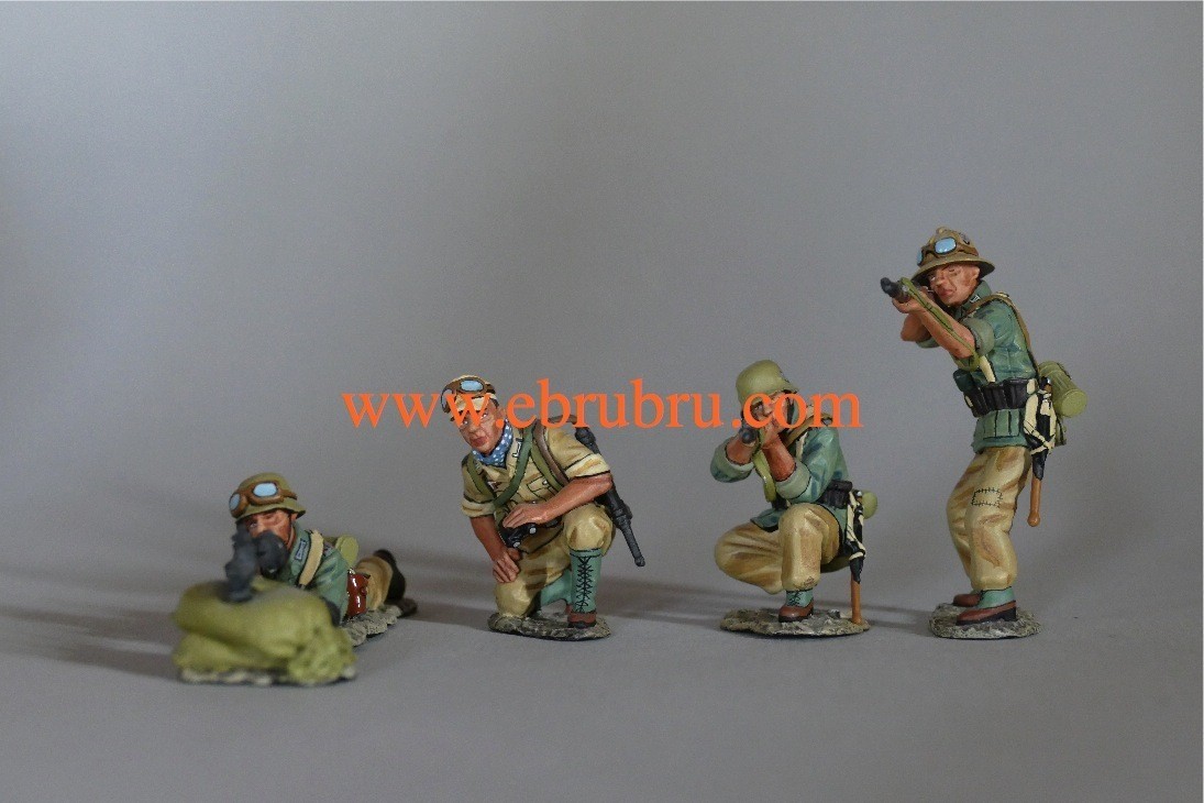 AFRIKA KORPS MACHINE GUN SET KING & COUNTRY AK021