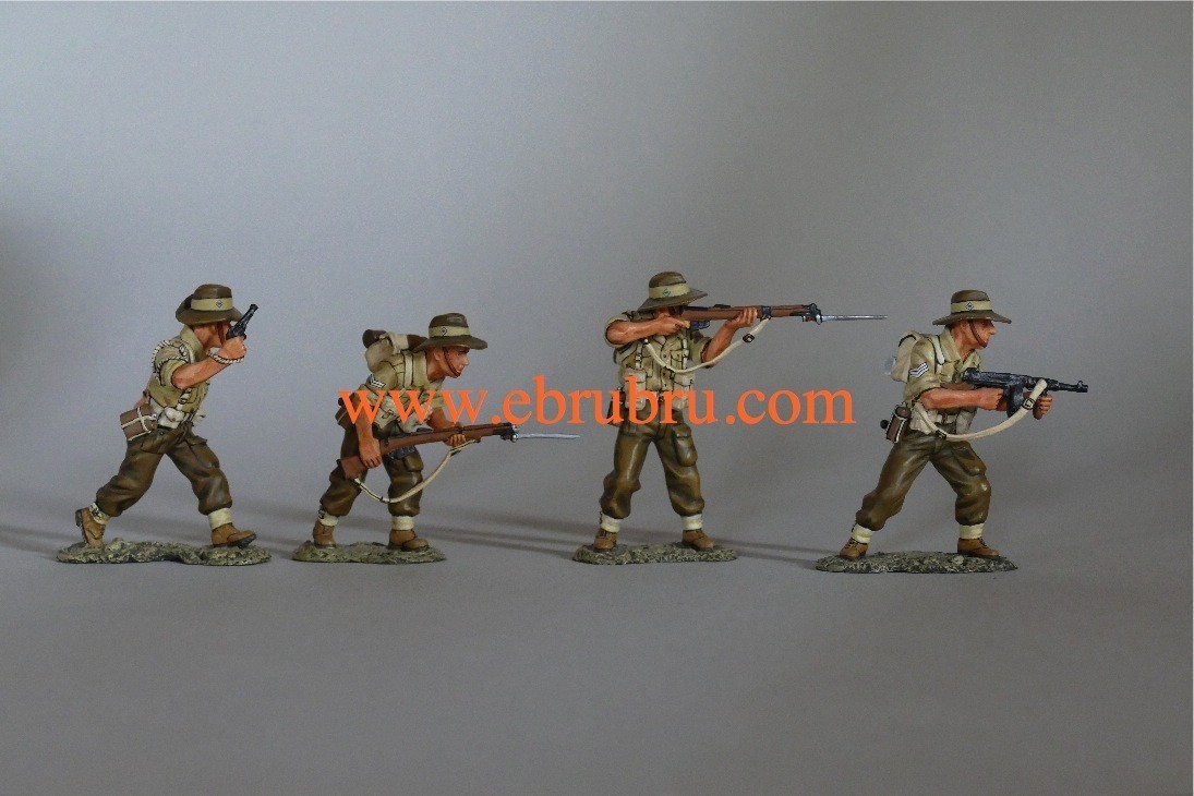 BRITISH 8TH ARMY  AUSTRALIAN ATTACK SET KING & COUNTRY EA003