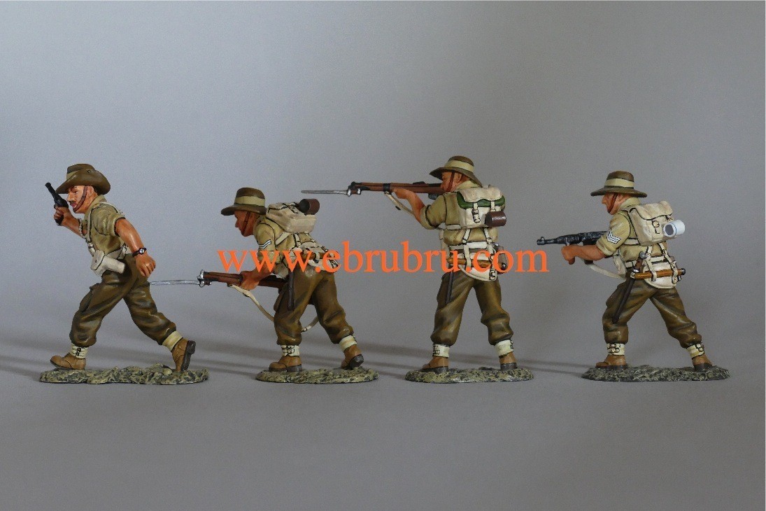 BRITISH 8TH ARMY  AUSTRALIAN ATTACK SET KING & COUNTRY EA003