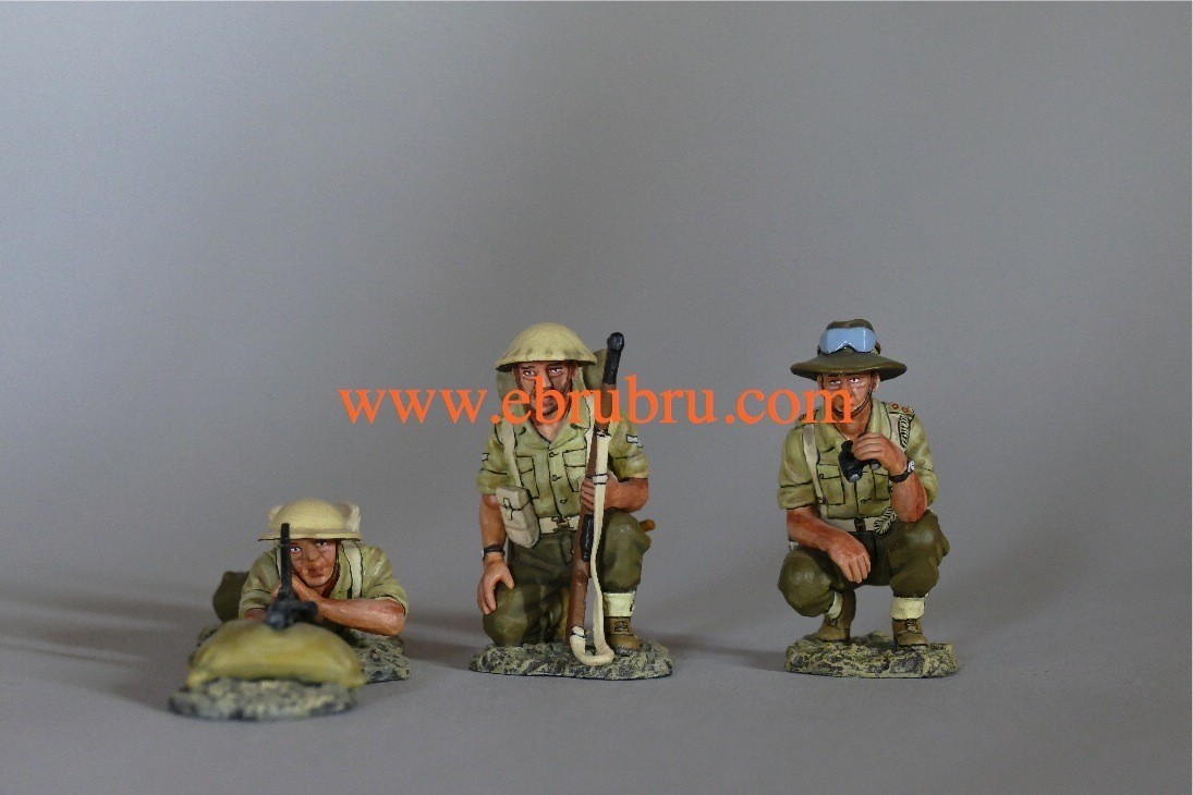 BRITISH 8TH ARMY BRITISH BREN GUN & CREW KING & COUNTRY EA006