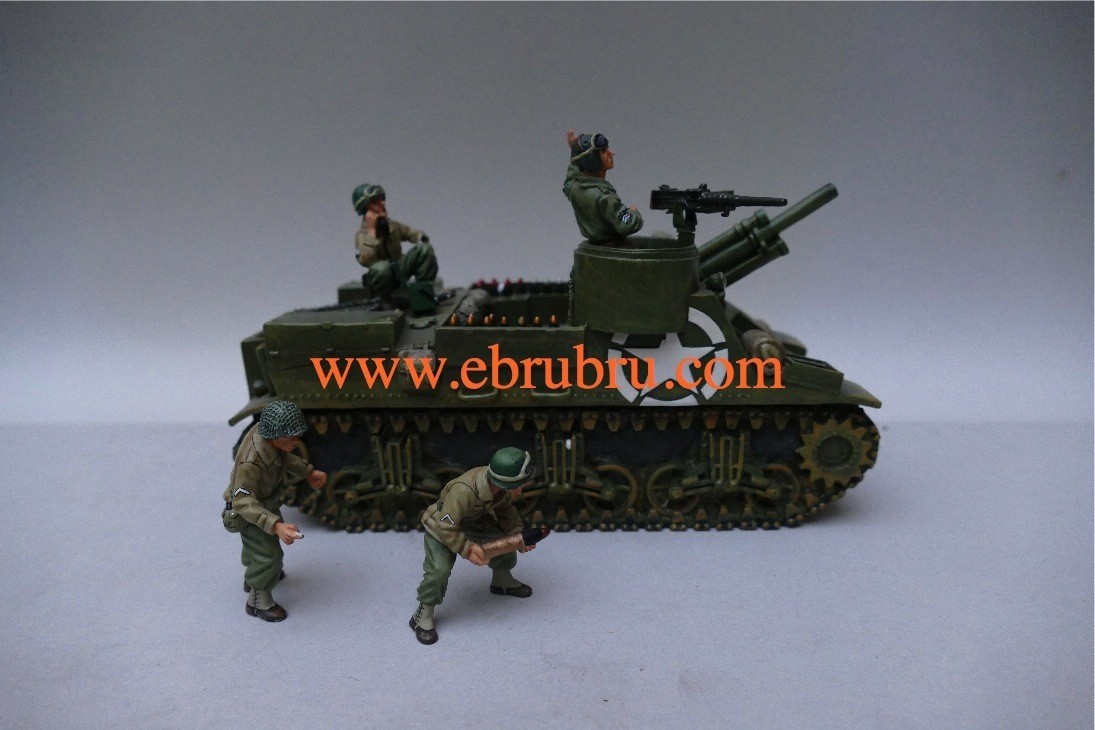 U.S. M7 PRIEST & CREW D DAY 1944 KING & COUNTRY  DD030