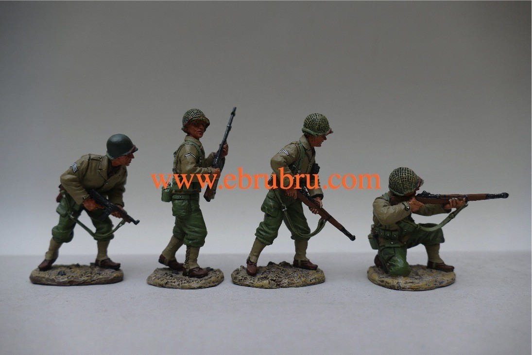 U.S. 3RD INFANTRY DIVISION ATTACKING INFANTRY D DAY 1944 KING & COUNTRY DD033