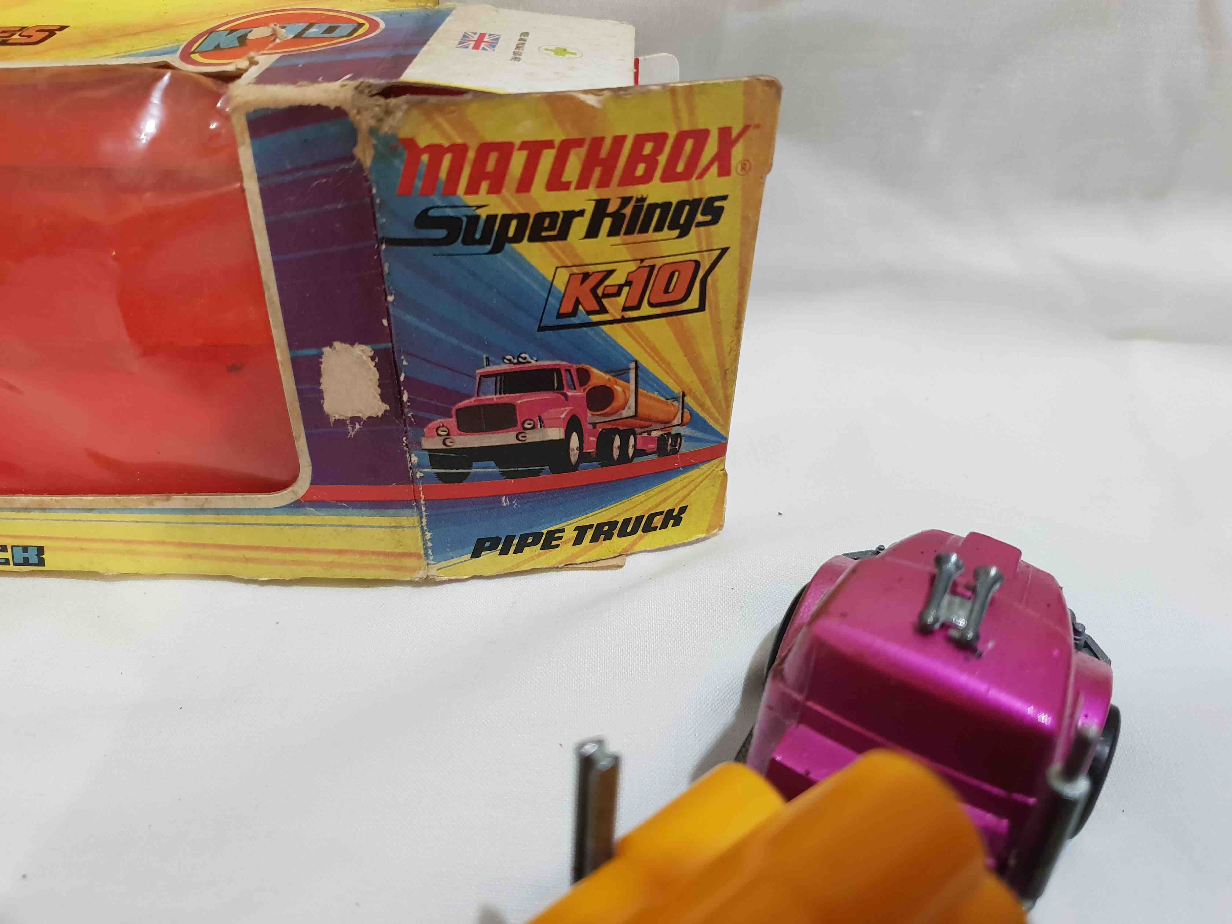 MATCHBOX PIPE TRUCK K-10 SUPER KING