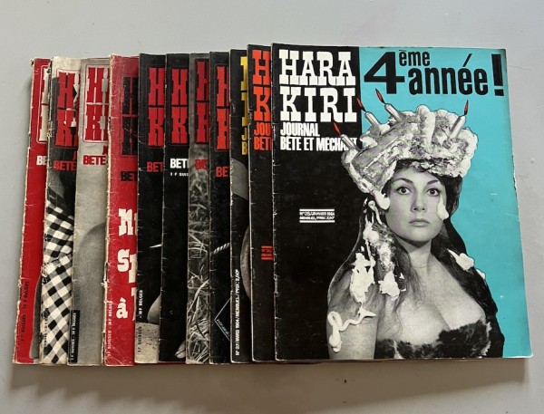 11 Hara-Kiri mensuel n°35  à 45 – année 1964