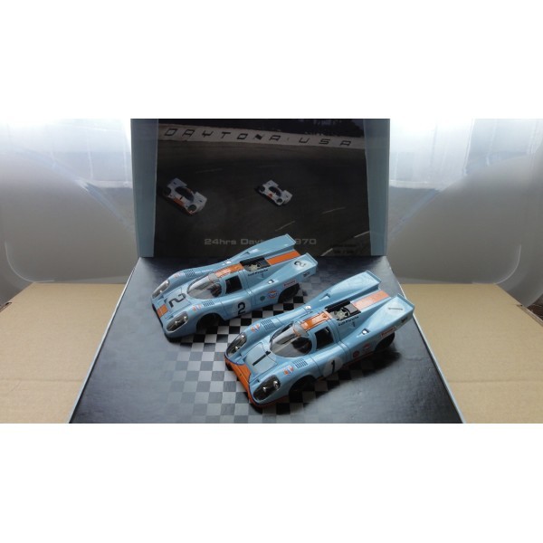 PORSCHE 917K GULF 24HRS DAYTONA 1970 N°1 & N°2 NSR SLOT.IT