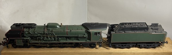 Locomotive 241 P à vapeur SNCF en laiton  echelle O