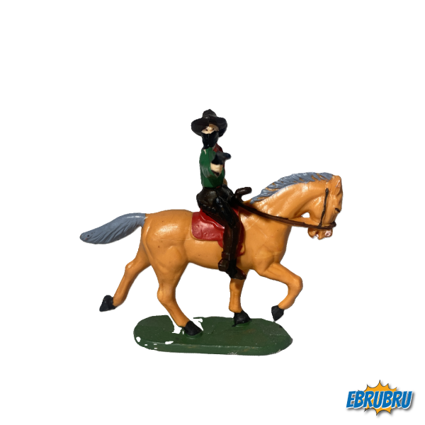 Cavalier Cow Boy Bandit masqué - CLAIRET Ref cl cb 3 cav 1