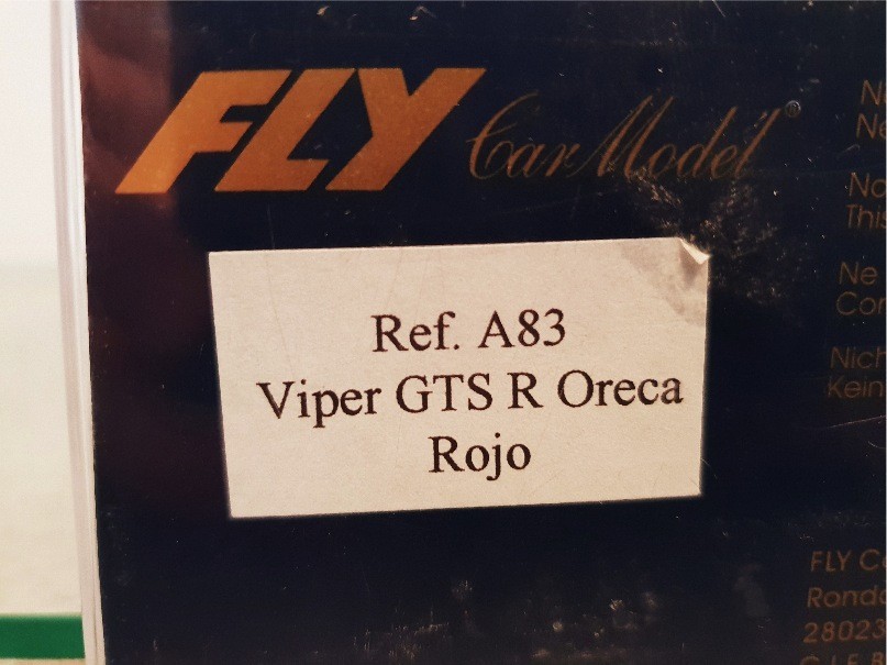 FLY A83 VIPER GTS R ORECA ROJO