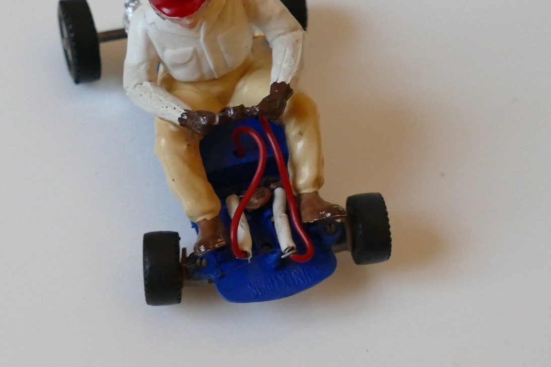 Go Kart bleu Scalextric side car ref  K1 England