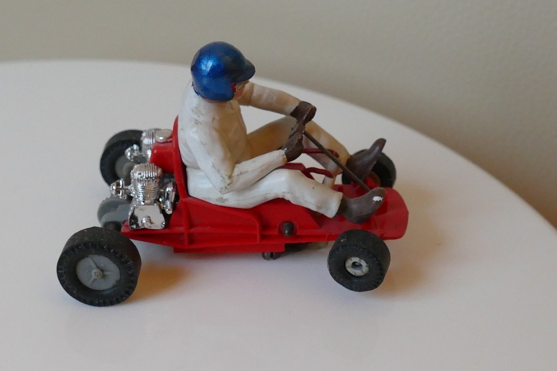 Go Kart rouge Scalextric side car ref  K1 France