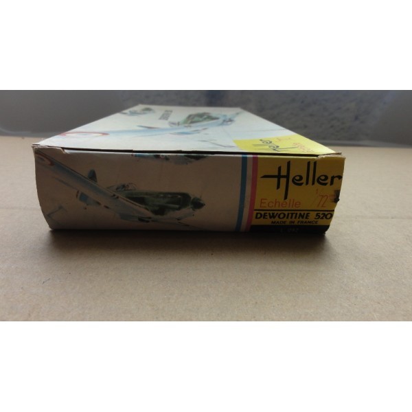 DEWOITINE 520 MAQUETTE D'AVION HELLER BOITE JAUNE 1/72 RÉF L 072